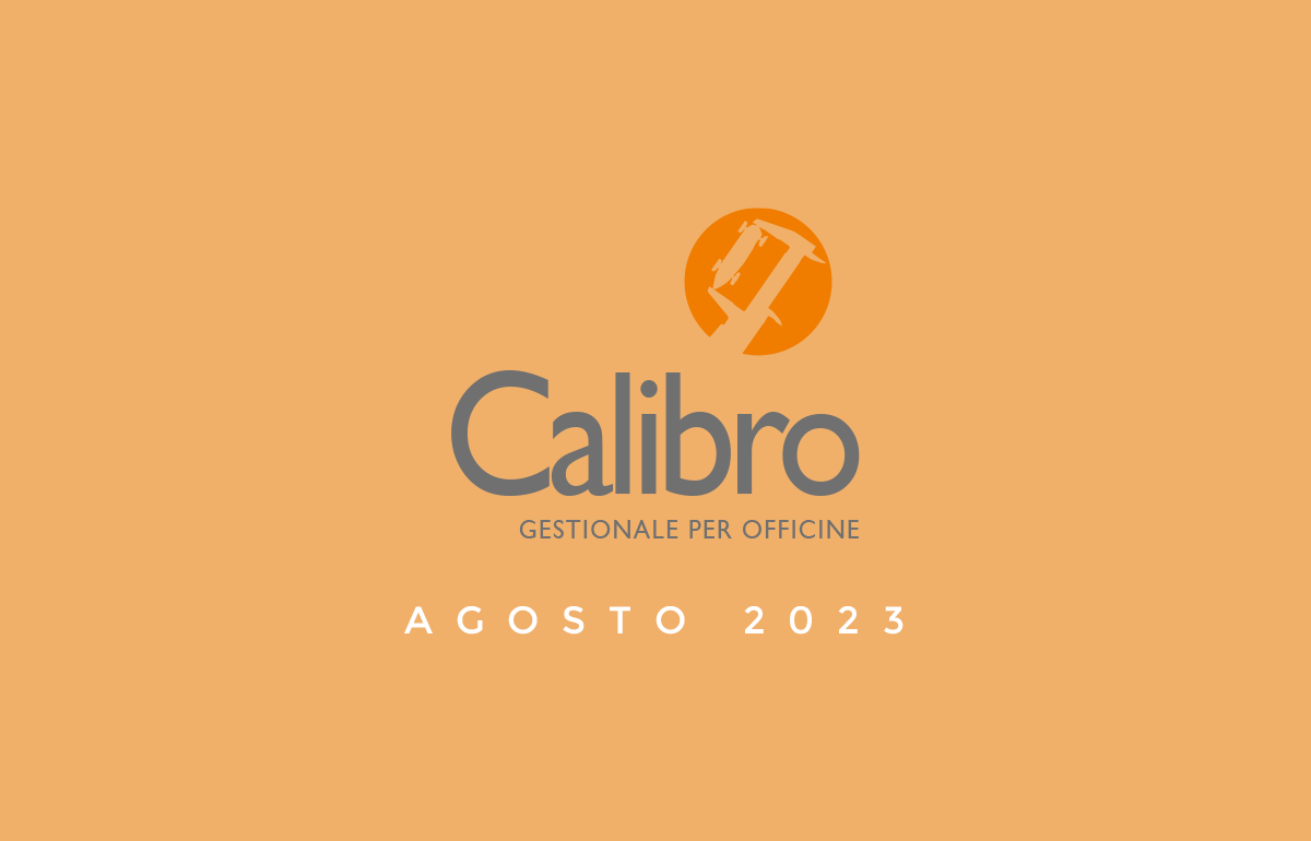 aggiornamenti software Calibro agosto 2023